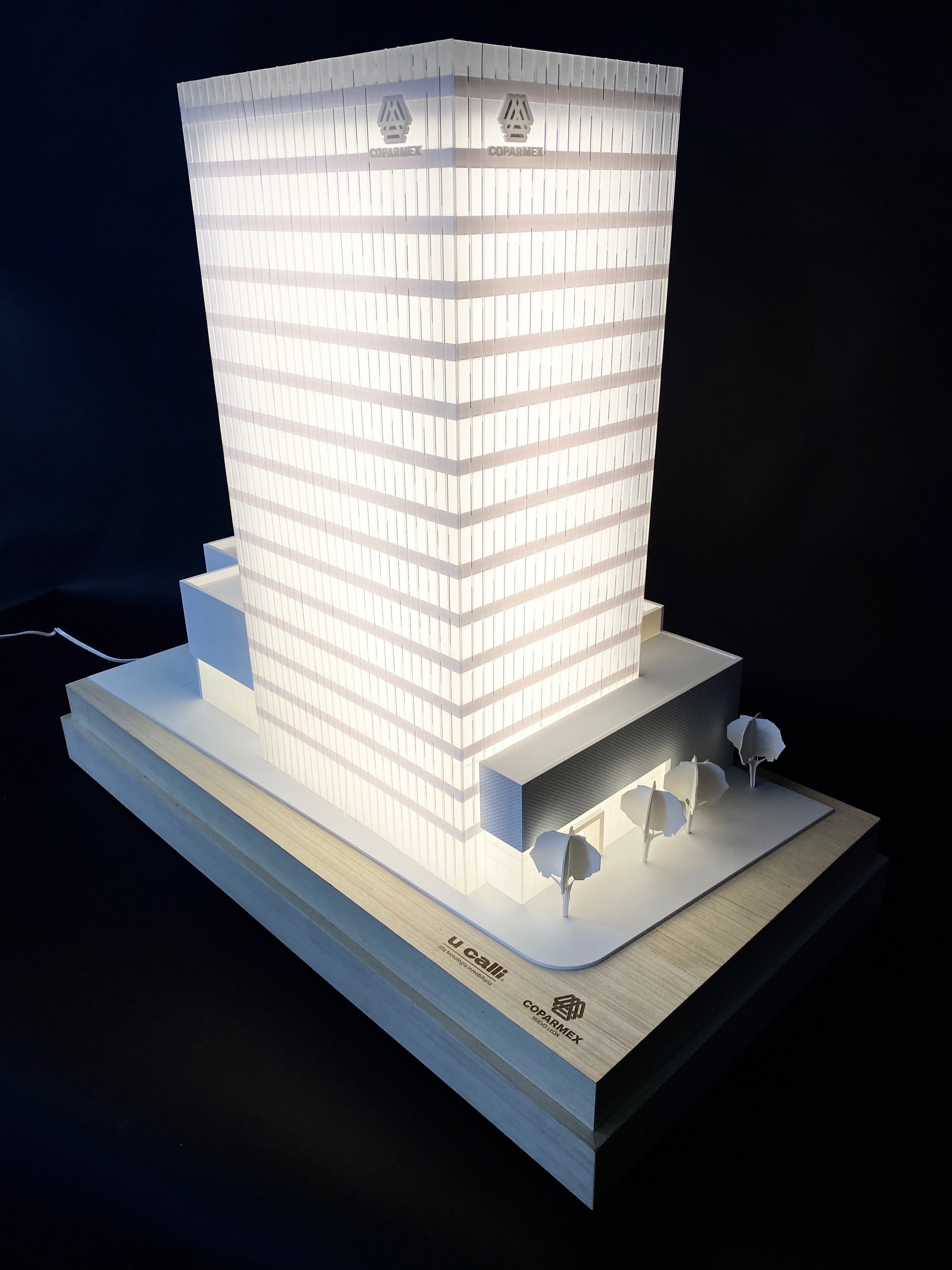 maqueta monocromática